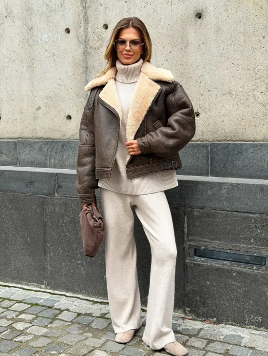 Дубленка - пилот женская