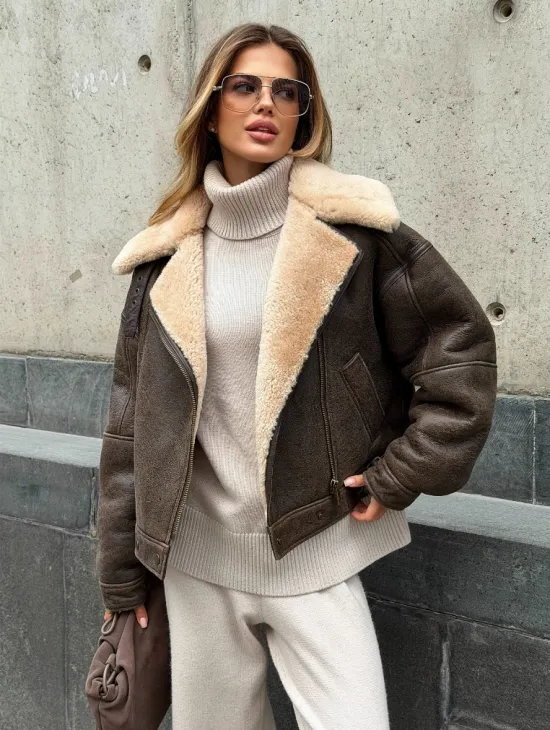 Дубленка - пилот женская