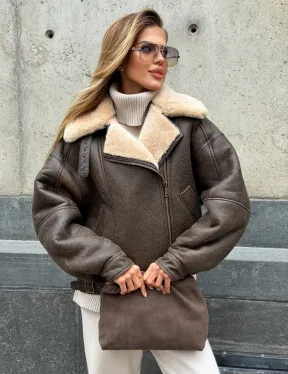 Дубленка - пилот женская