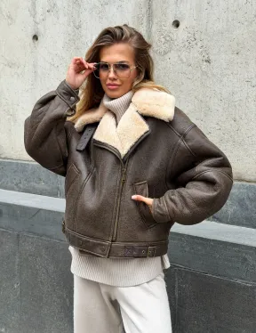 Дубленка - пилот женская