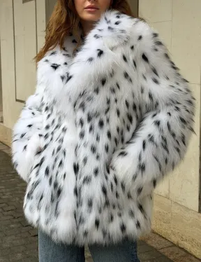 Шуба под рысь белая