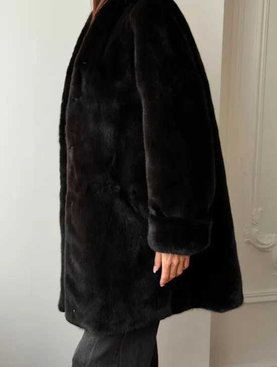 Жакет из аукционной норки Kopenhagen Fur - Dark brown