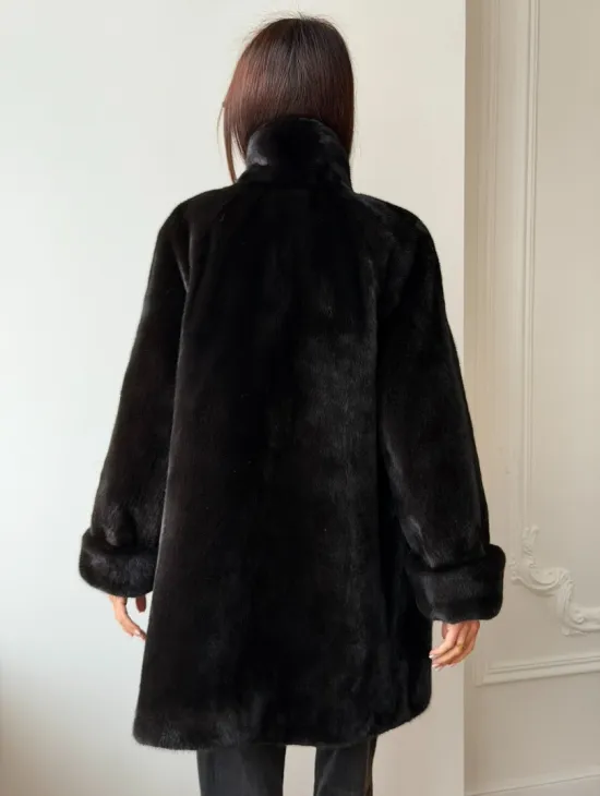 Жакет из аукционной норки Kopenhagen Fur - Dark brown