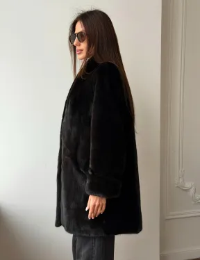 Жакет из аукционной норки Kopenhagen Fur - Dark brown