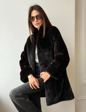 Жакет из аукционной норки Kopenhagen Fur - Dark brown