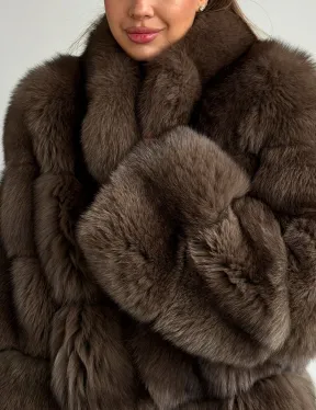 Шуба песцовая под соболь