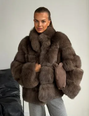 Шуба песцовая под соболь