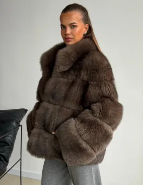 Шуба песцовая под соболь