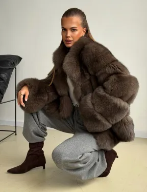 Шуба песцовая под соболь