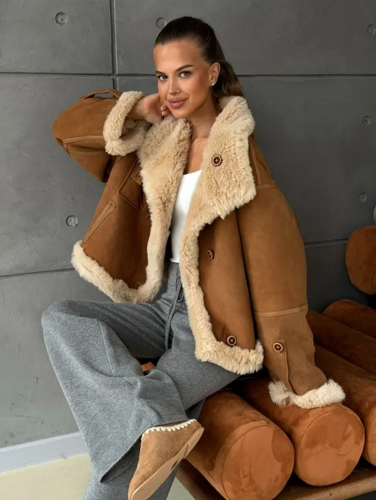 Дубленка - куртка двухсторонняя