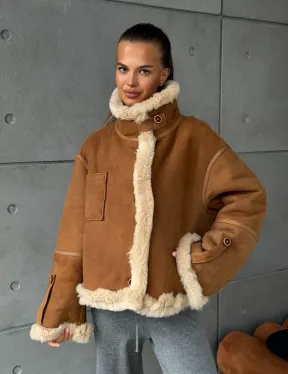 Дубленка - куртка двухсторонняя