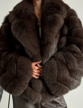 Шуба под соболь - рукава косички