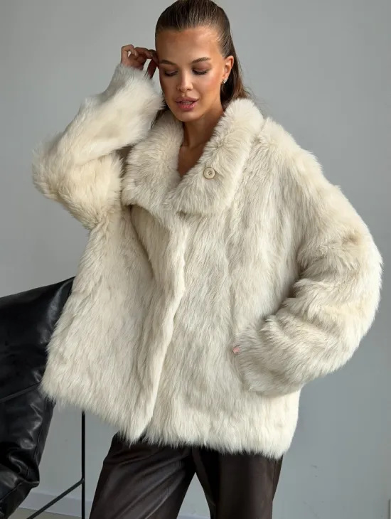 Двухсторонняя дубленка из меха тосканы