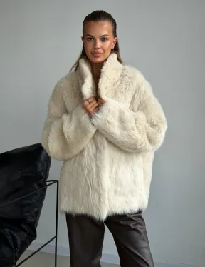 Двухсторонняя дубленка из меха тосканы
