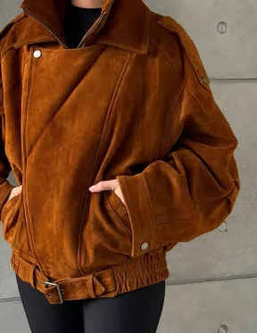 Замшевая куртка-косуха