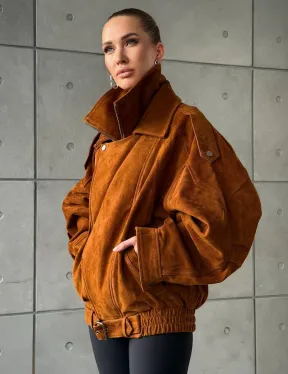 Замшевая куртка-косуха