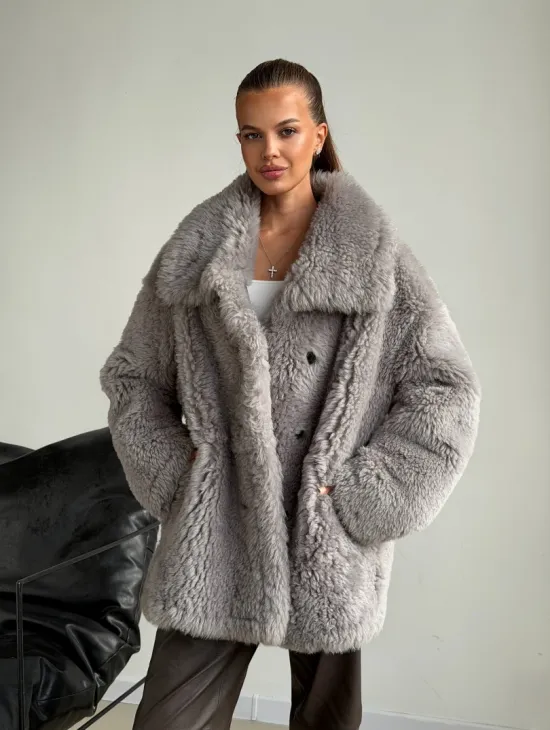 Полушубок из овчины - фото 12