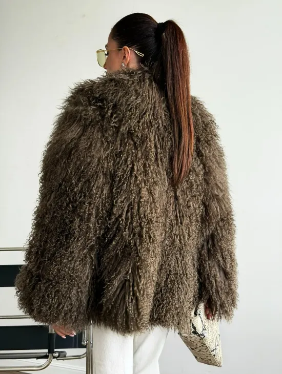 Шуба из лама