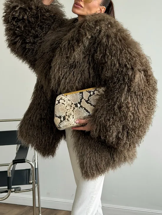 Шуба из лама