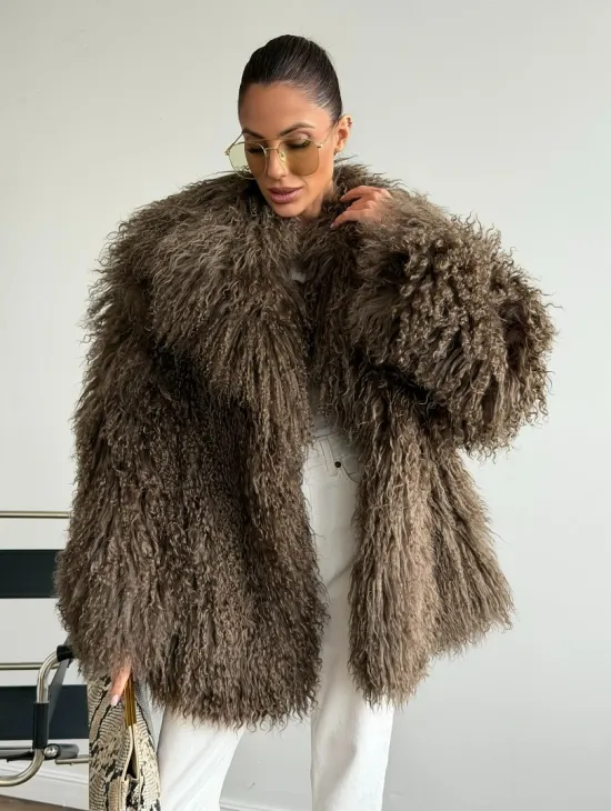 Шуба из лама