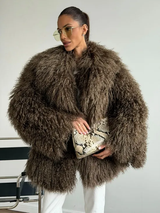 Шуба из лама