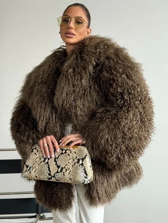 Шуба из лама