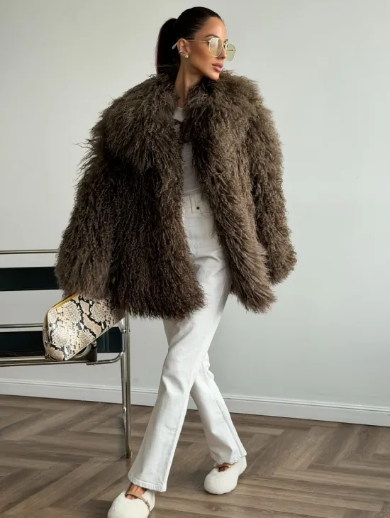 Шуба из лама