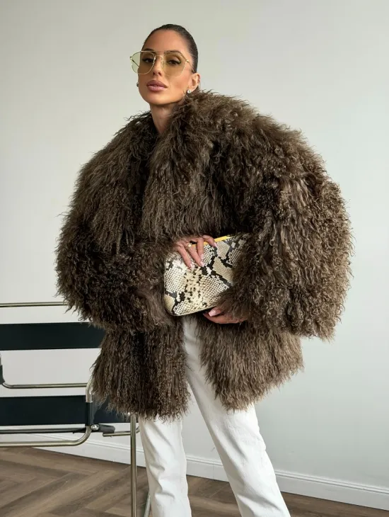 Шуба из лама