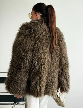 Шуба из лама