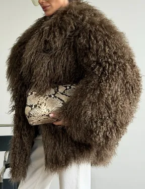 Шуба из лама