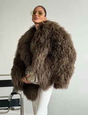 Шуба из лама