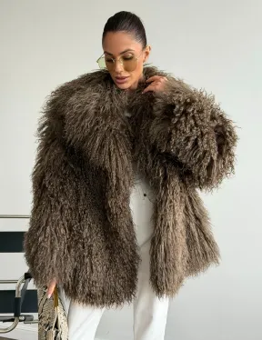 Шуба из лама