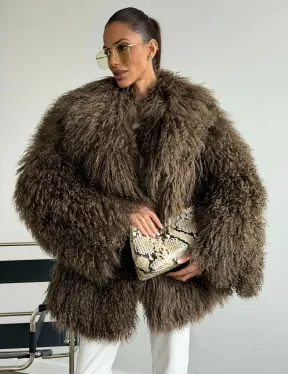 Шуба из лама