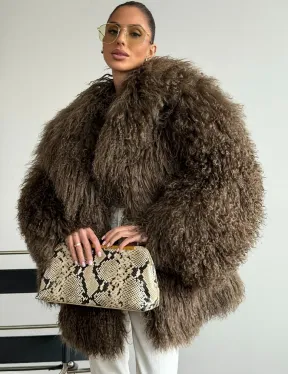 Шуба из лама