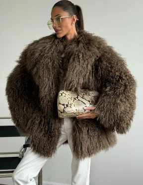 Шуба из лама