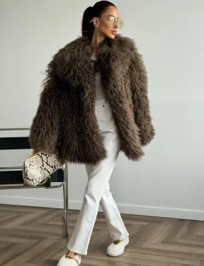 Шуба из лама