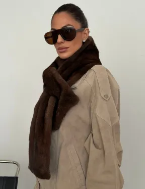 Шарф из меха норки