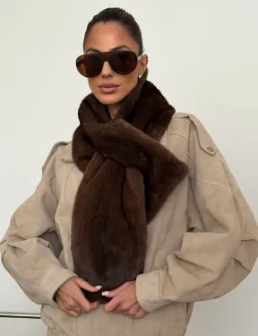 Шарф из меха норки