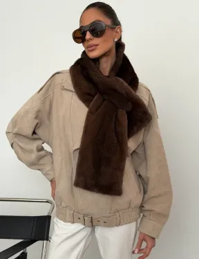 Шарф из меха норки