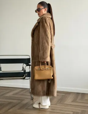 Шуба норковая классика - пастель