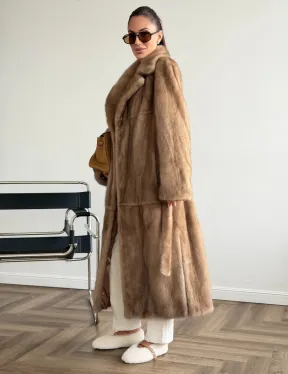 Шуба норковая классика - пастель