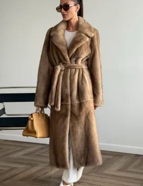 Шуба норковая классика - пастель