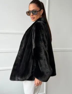 Куртка c V-образным воротом из норки SAGA FURS