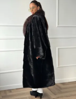 Норковая шуба пальто стиль 