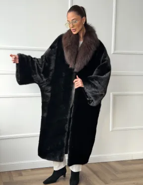 Норковая шуба пальто стиль 