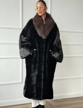Норковая шуба пальто стиль 