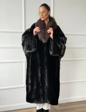 Норковая шуба пальто стиль 