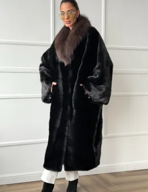 Норковая шуба пальто стиль 