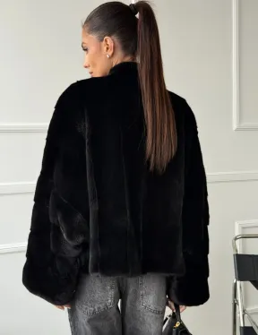 Полушубок норковый SAGA FURS - style oversize