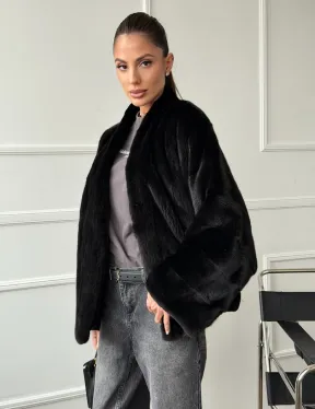 Полушубок норковый SAGA FURS - style oversize